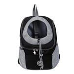 Resa Pet Dog Carrier Valp Travel esh Ryggsäck Bärbar främre axelväska Black M