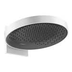 hansgrohe Rainfinity Douche de tête 360 1 jet avec raccord mural, blanc mat, 26230700