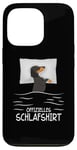 Coque pour iPhone 13 Pro Official Sleeping Dackel Dachshund Dog Dachshund Teckel