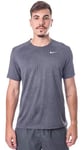 Nike Dri-Fit Miler T-Shirt - Black/Heather/Iron Grey/(Reflective Silver), Small