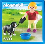 Playmobil 4809 GIRL WALKING DOG with BONE & BOWL Single Figure Sets 2014 New