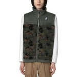 Veste K-Way  Gilet Le Vrai 30 Jile Orsetto Camo Vert