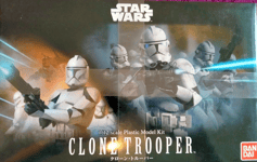 Bandai 1: 12 Star Wars: CLONE TROOPER Figure Model Kit #0207574 *BNISB*