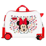 Disney Minnie Diva Valise pour Enfant Multicolore 50 x 39 x 20 cm Rigide ABS Fermeture à Combinaison latérale 34 L 1,8 kg 4 Roues Bagages à Main, Multicolore, Valise pour Enfant