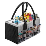 Tonie Toniebox Accessoires de rangement avec figurines de rangement, beaucoup d'espace pour Toniebox Starter Set et Tonies Sac de transport (gris + gris foncé)