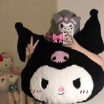 65*70 cm Kawaii Sanrios Mjuk fylld plyschkudde Kuromi Melodi Tecknad Stor plyschdocka Kudde Flickpresent 65X70CM kuromi-1