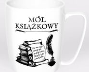 Nadwyraz.Com Vit Keramikmugg Bookworm (494124) - 5901005001076