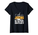 Womens Juicing - Funny Healthy Vegetable Fruit Juicer Sarcasm Joke V-Neck T-Shirt