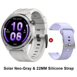 Haylou Solar Neo -Älykello 1,53 Tuuman Hd-Näyttö Bluetooth-Puhelu 24 Tunnin Terveydentilan Valvonta Älykellot Miesten Naisten Älykellot_Gray-22MM Purple