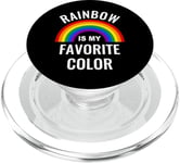 Arc-en-ciel LGBTQ Pride Gay Lesbian Rainbow favorite color PopSockets PopGrip pour MagSafe