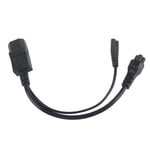 Iec320 C14 Male To C5 C7 Female Power Cord 1 In 2 Out 10A 250V Waterproof