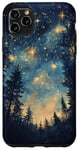 iPhone 11 Pro Max Vintage Enchanting Celestial Star Night Sky Forest Painting Case