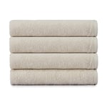 Heihus Fluffy Strandhåndkle XL 100x180cm Varm Beige / 4-pakning (4XL)