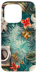 Coque pour iPhone 15 Pro White Pop Art Tropical Magic Book Floral Coffee Books