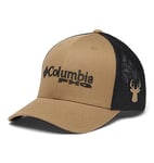 Columbia Unisex's PHG Logo Mesh Ball Cap, Flax, Black, L-XL