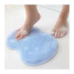 Bleu brosse Pieds Douche, Foot Scrubber Douche avec Antidérapant Ventouses, Épurateur de Pieds de Douche, Un Tampon de Massage Apaisant et Relaxant