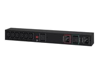 Cyberpower Maintenance Bypass Pdu Mbp20hviec6a - Kraftdistributionsenhet (Kan Monteras I Rack) - Ac 200-240 V - Ingång: 2 X Iec 60320 C20 - Utgångskontakter: 8 (2 X Iec 60320 C19, 6 X Iec 60320 C13) - 1U - Silver