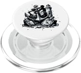 Boussole phare, boussole maritime, idée cadeau PopSockets PopGrip pour MagSafe