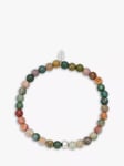 BARTLETT LONDON Men's Tourmaline Beaded Bracelet, Multi