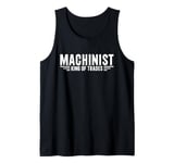 Machinist King Of Trades Funny Machinist Tank Top