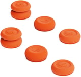 Skin, Cqc And Fps Thumb Grip Set Joystick Cap Analog Stick Cap For Nintendo Switch Pro Controller & Ps5 / Ps4 / Slim/Pro Controller - Candy Orange, 3pairs(6pcs)