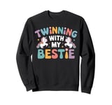 Twinning With My Bestie Unicorn Magical Duo BFF Twins Day Sweatshirt