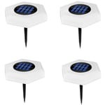 4 Pcs Lampe Solaire Extérieur, Solaire Extérieur IP68 impermeabile Auto On/Off Éclairage lumiere sol solaire,lampe solaire escalier Pour Escaliers