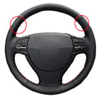 QCYSTBTG Couvre-Volant de Voiture à Coudre à la Main Couche supérieure en Cuir Volant Funda Volante pour BMW F10 523Li 525Li 2009 730Li 740Li 750Li