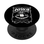 Iowa Life Changing State 1846 Funny Iowa PopSockets Adhesive PopGrip