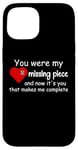 Coque pour iPhone 15 You Were My Missing Puzzle Piece Valentines Day Couple Heart