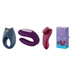 Partner Box 3 set Royal One Ring Vibrator + Double Joy Partner Vibrator + Sexy Secret Trosa Vibrator