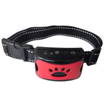 3 In1 Collier anti-aboiement pour chien Dispositif d'aboiement excessif Sûr Inoffensif & Formation anti-aboiements sans cruauté - Rouge