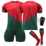 22-23 Portugal Hem #7 Ronaldo Fotbollströja Kit Barn Nr 7 Kis 24（130-140CM） Goodies nyaste fotboll Tröjor Inget nr+str+sky Kis 26（140-150CM）