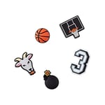 Crocs Unisex's Basketball Star 5 Pack Shoe Charms, One Size