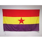 Drapeau Espagnol Républicain Etoile rouge 150x90cm Fourreau