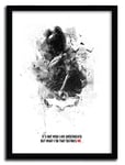 K.Olin Tribu - Affiche Shadow Collection Batman par Julien Kaltnecker, Papier, Blanc, 40 x 60 x 0.1 cm