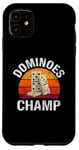 iPhone 11 Dominoes Funny Board Game Lover Lucky Domino Player Vintage Case