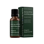 Mystic Moments | Organic Eucalyptus Australiana (Radiata) Essential Oil 10ml - Pure & Natural oil for Diffusers, Aromatherapy & Massage Blends Vegan GMO Free