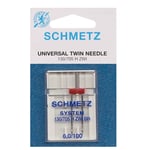 Schmetz Tvillingnål - Universal 1 st: 1st 6,0mm /100