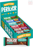 Perkier Variety Pack Healthy Snack Bars – (18 Pack) Vegan - Gluten Free