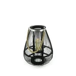 NOOR Living Design Products 62114 Bamboo Lantern Black Silver M