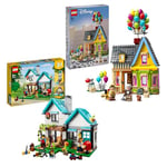 LEGO House Bundle: Includes Disney and Pixar 'Up' House (43217) and Creator Cosy House (31139) Building Toys for 8 Plus Year Old Kids, Gift for Girls and Boys, with Minifigures and Accessories