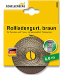 Schellenberg 46004 Sangle de volet roulant Marron 14 mm 6 m