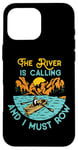 iPhone 16 Pro Max Rowing Row Boat Retro Vintage The River Is Calling And I Case