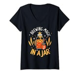 Womens Magic in a Jar - Kombucha Tea V-Neck T-Shirt