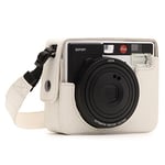 MegaGear MG1298 Ever Ready Leather Camera Case with Protective Cover for Leica Sofort Instant - White