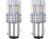 Led-Lampor Canbus 3020 22Smd Ultrabright 1157 Bay15d P21/5W Vit 12V 24V Amio-02450