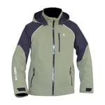 RANDY SUN Veste de pluie imperméable avec capuche pour homme et femme - Légère et réfléchissante - Softshell - Coupe-vent - Extérieur - Cyclisme - Randonnée, vert foncé, Small