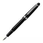 Montblanc Meisterstück Platinum Line Classique Fountain Pen with Piston Converter, Black