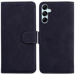 SATURCASE Coque pour Samsung Galaxy A15, Toucher Confortable PU Cuir Magnétique Flip Portefeuille Support Porte-carte Protecteur Housse Étui pour Samsung Galaxy A15 (FG-Noir)